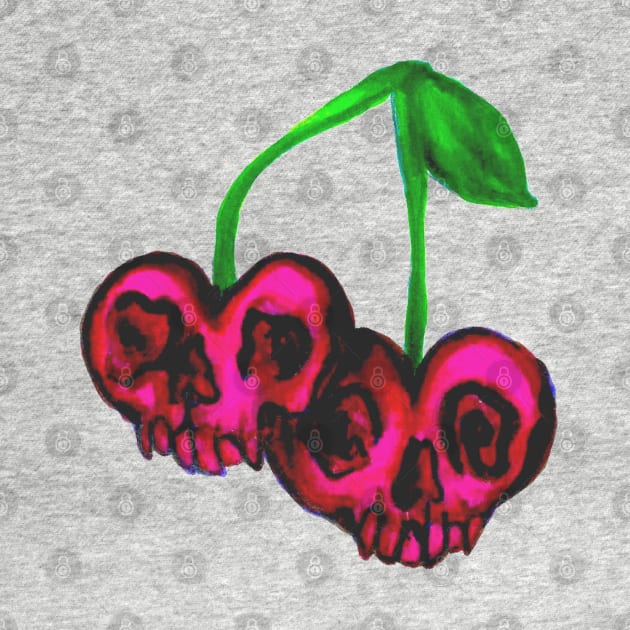 Cherry Skulls by Art of V. Cook